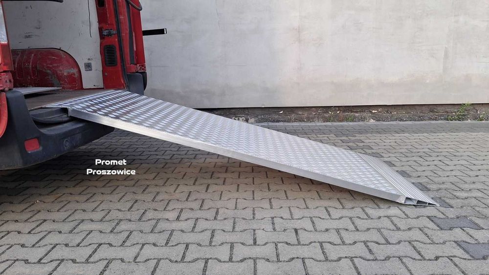Rampa Aluminiowa 225cm x 100cm mocna - Najazd Podjazd Platforma