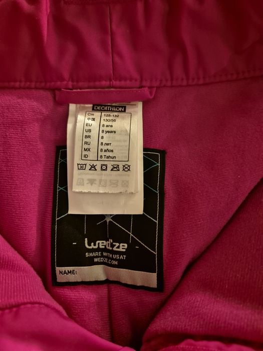 Spodnie zimowe narciarskie Wedze 125-132 cm