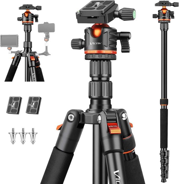 Profesjonajny Statyw uchwyt 200cm do aparatu Sony, Nikon, Cannon oraz do telefonu Samsung, IPhone, Huawei