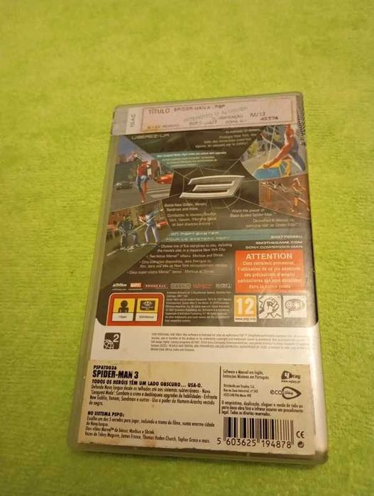 Caixa Jogo Psp Spiderman