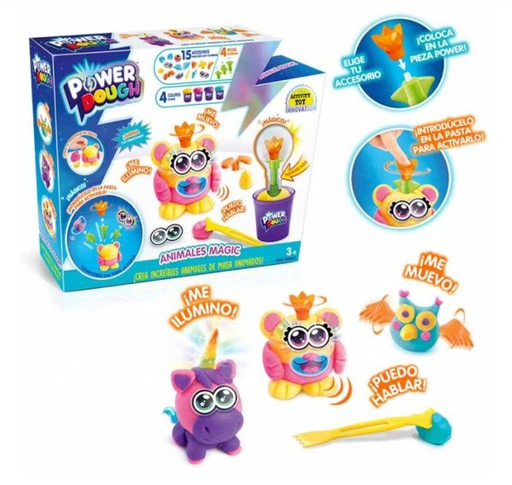 Kit de Plasticina - POWER DOUGH, Animais  Mágicos