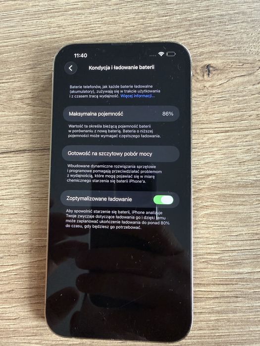 iPhone 13 pro max 256GB złoty 86%kondycja