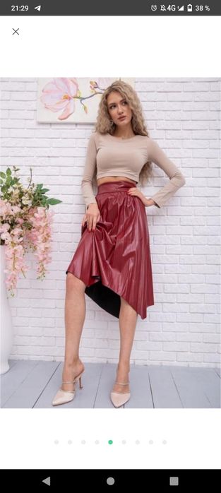 Юбка спідниця екокожа нова