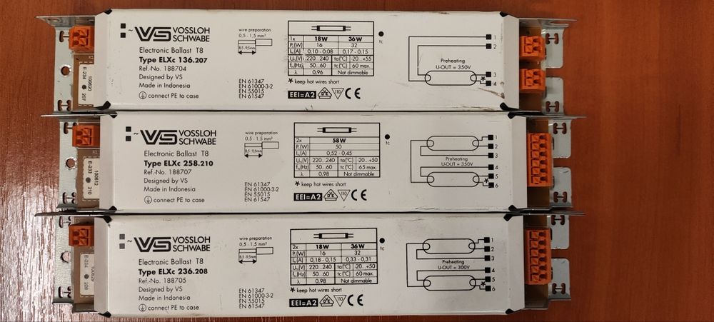 Електронний баласт Vossloh Schwabe. Дросель люмінесцентних світильник