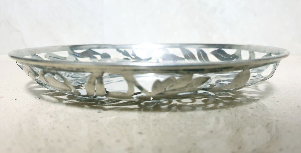 Linda cesta em prata portuguesa vazada