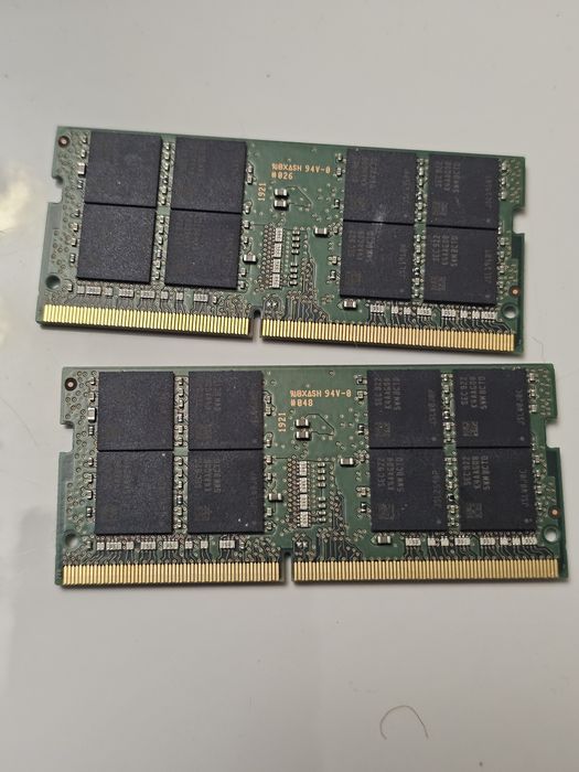 Комплект оперативки DDR4 64Gb / 32Gb X 2 / Samsung 32Gb DDR4 2666Mhz