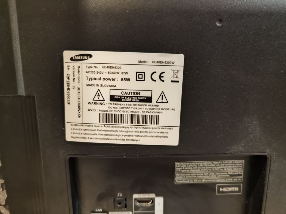 Telewizor Samsung 40" cali UE40EH5300W FullHD LED