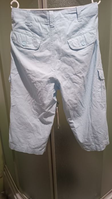 Denim Co.  Męskie spodnie cargo z lnu i bawełny, 55% Len, Roz. M/L