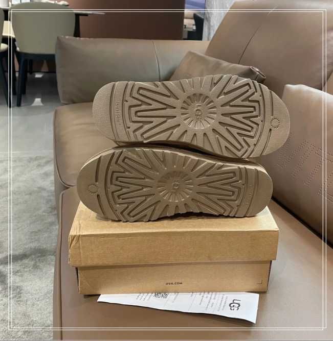 Nowe UGG oryginalne damskie brazowe na zimę buty na jesien za kostkę40