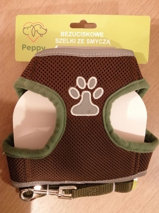Nowe. Szelki ze smyczą M
