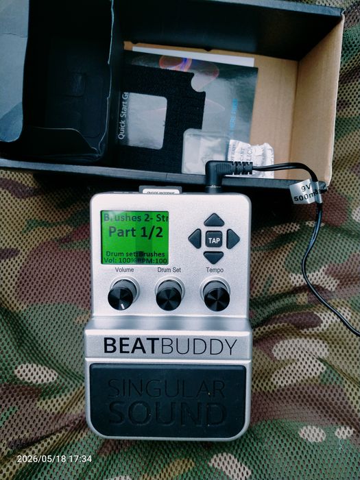 Singular Sound BeatBuddy —педаль  драм-машина,барабани для виступів, запису, репетицій. Чудовий стан.