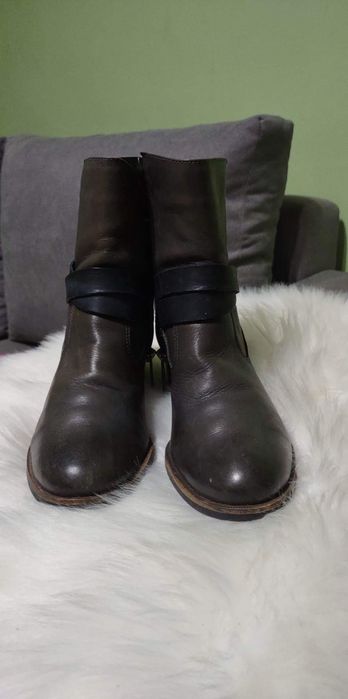 Skórzane botki rozmiar 37