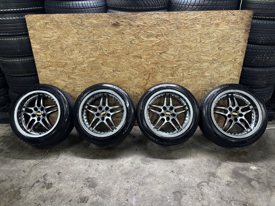 Jantes Rondell 0027 em 17 5x112 originais MUITO LARGAS com pneus