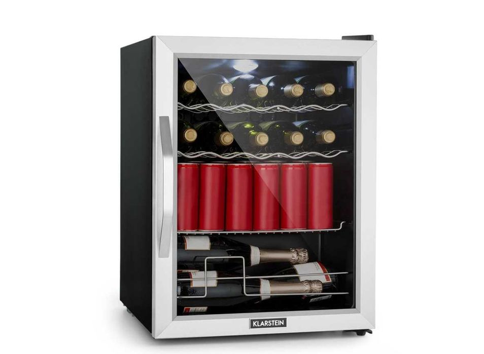 Lodówka szklane drzwi, witryna 60L. Klarstein S-345