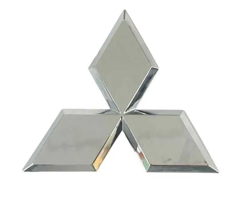 Емблема Mitsubishi на капот/решітку/багажник/руль (пластик,на скотчі)