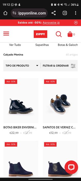 Novas - Botas Zippy 28