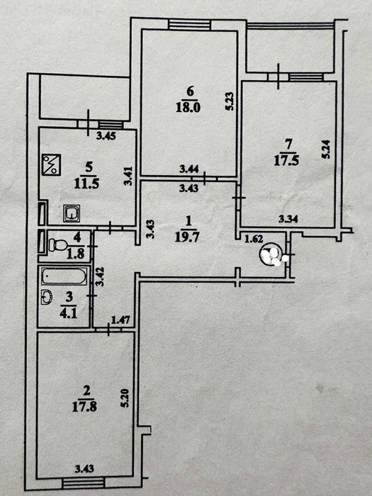 3-rooms apartment apartment by the address (area 98 m²) - Atlanta.ua - photo 6