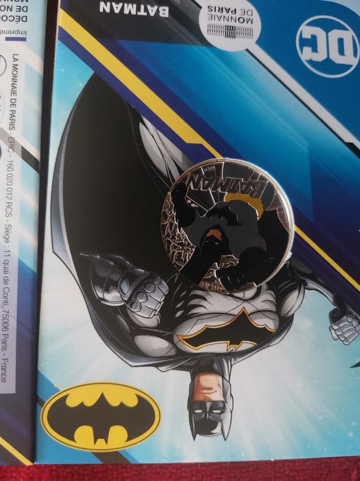Moedas de 10€ prata - coleção DC Comics