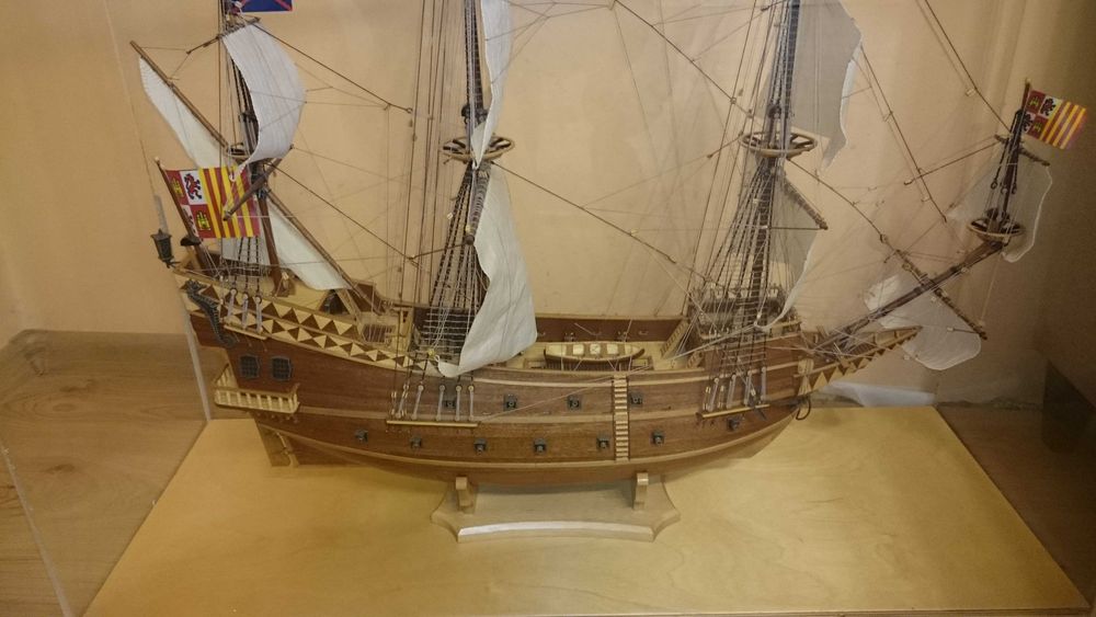 Drewniana replika statku