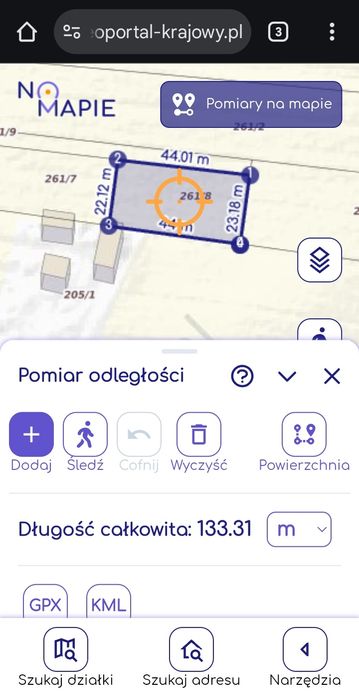 CUDNÓW k/Jedlnia-Letnisko DZIAŁKA 261 /8  Budowlana z WZ