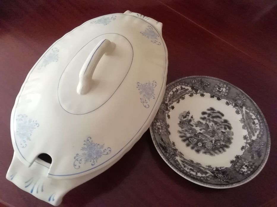 Loiça de Sacavem 2 peças