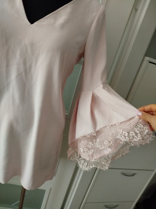 River Island elegancka sukienka pudrowy róż