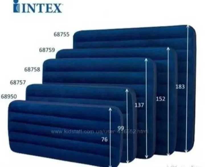 Матрасы надувные intex Интекс 64756 64757 64758 64759 64765 64755: 400 ...