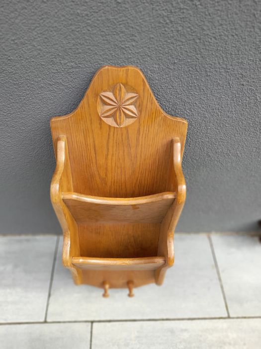 Półko wieszak z drzewa