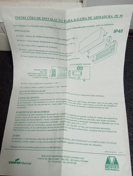 Luz de emergência