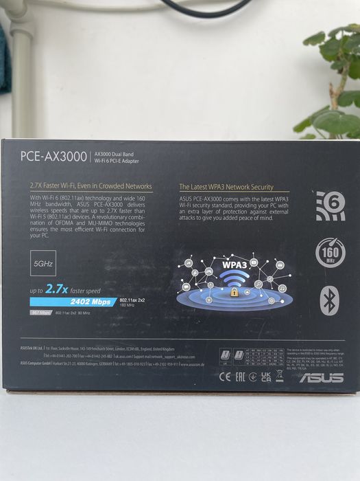 Wi-Fi адаптер AX3000 (Wi-Fi 6) для ПК