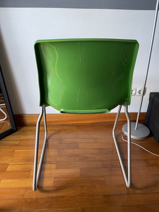 cadeira vintage Ikea Snille verde