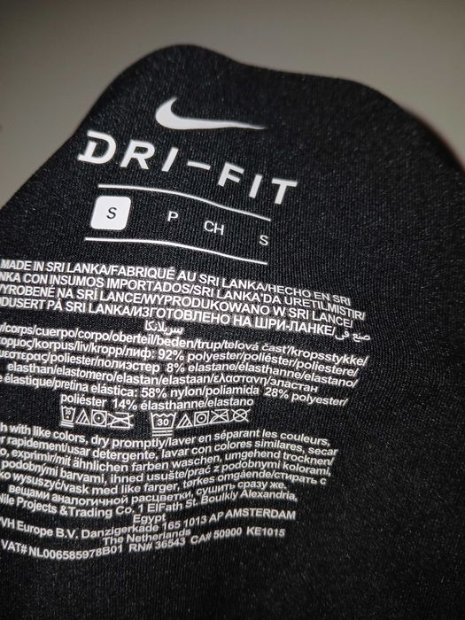 Czarne krótkie getry termo Nike S nowe