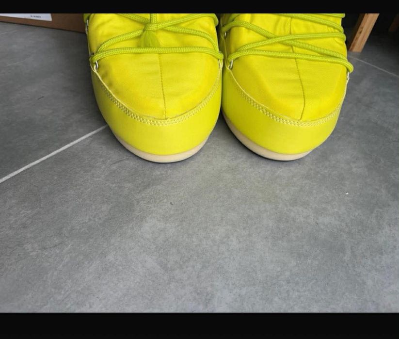 Nowe śniegowce Moon Boot Cyber Lime + worek antukurzowy