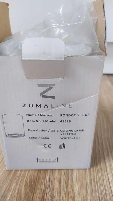 Lampa sufitowa biała plafon