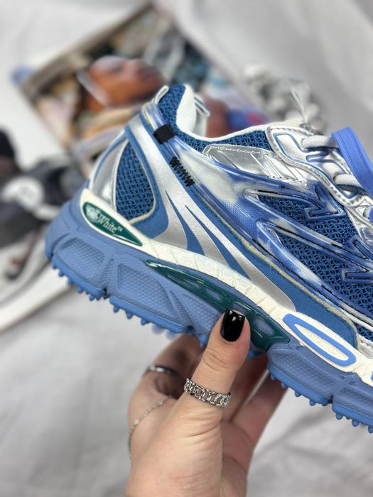 40-45 р кросівки Off White Be Right Back Blue