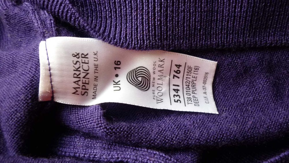 M & S- golf damski 100% wełna  r; 44-2 gat.