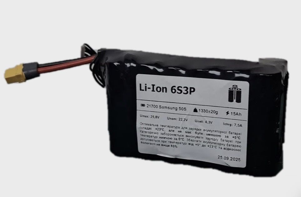 FPV Батарея 6S3P, 15000mAh
