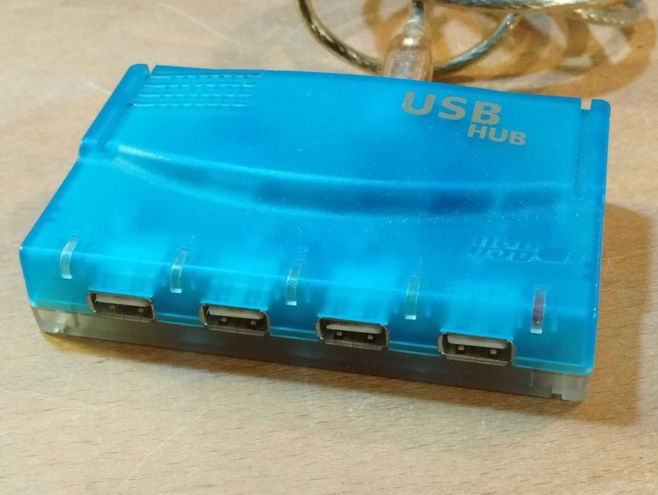 Hub USB 4 Portas Azul
