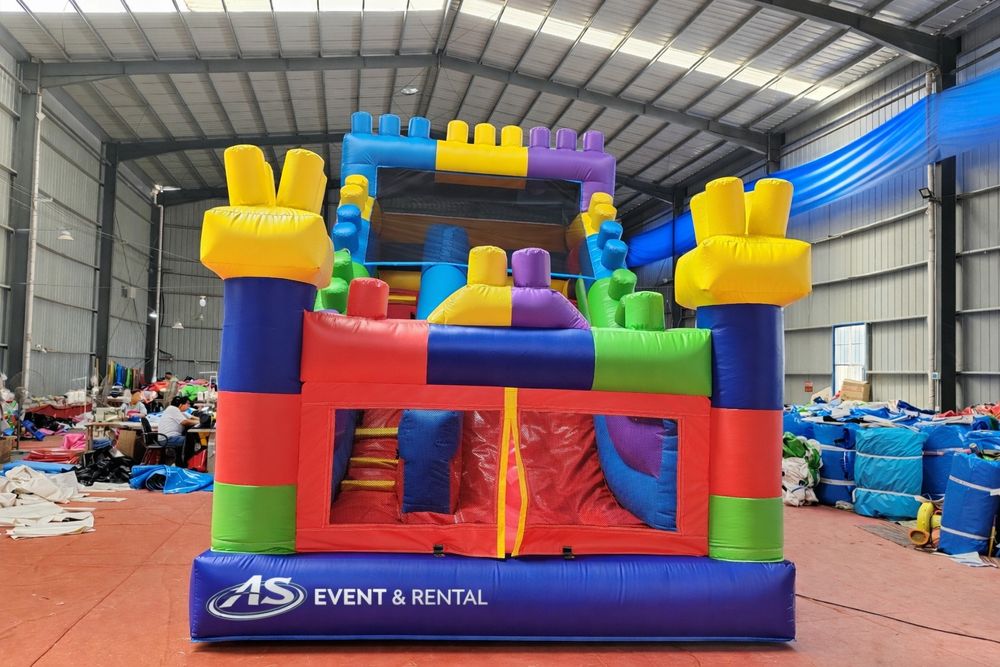 Zamek dmuchany zjezdzalnia 6mx3mx4,5mh