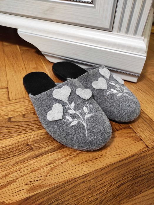 Жіночі Войлочні тапочки домашні  капці  фетрові войлочные повсть 36-41