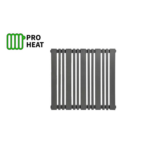 Радіатор опалення бокове підключення сірий колір