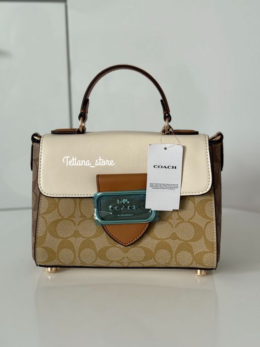 Coach Morgan Top Handle Satchel Коач морган Натуральна шкіра