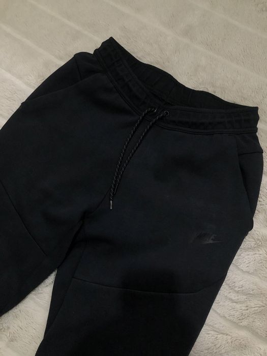 NIKE TECH FLEECE (S) мужские спортивные штаны брюки черные теч флис ор
