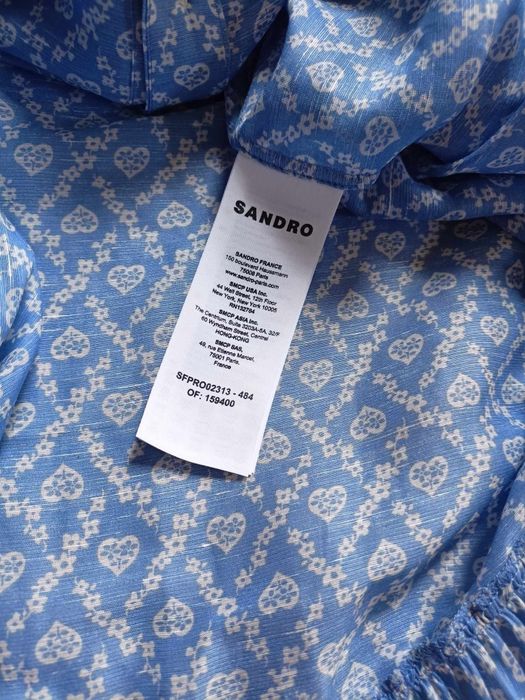 Sukienka len+ jedwab Sandro