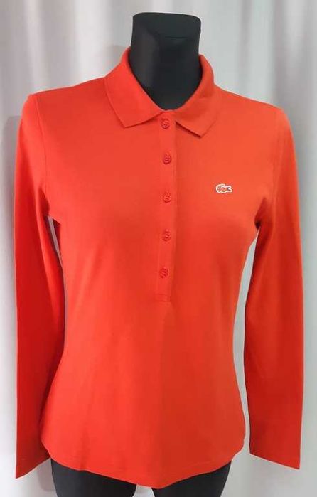 Поло женское красное Lacoste