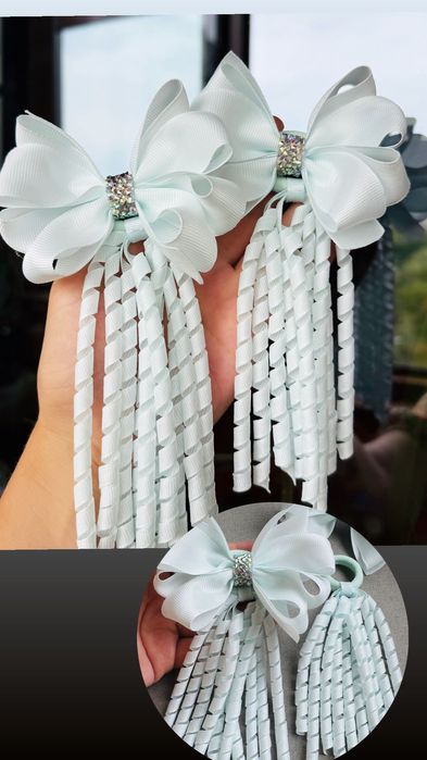 Святкові бантики для волосся. Шкільні бантики.