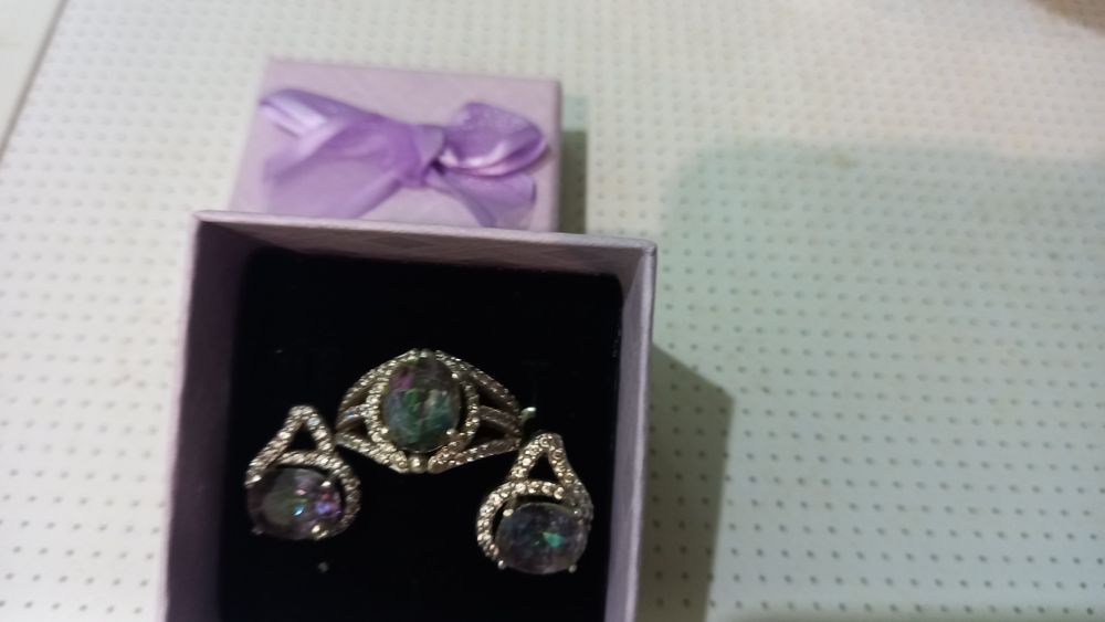 Набір шикарний срібний