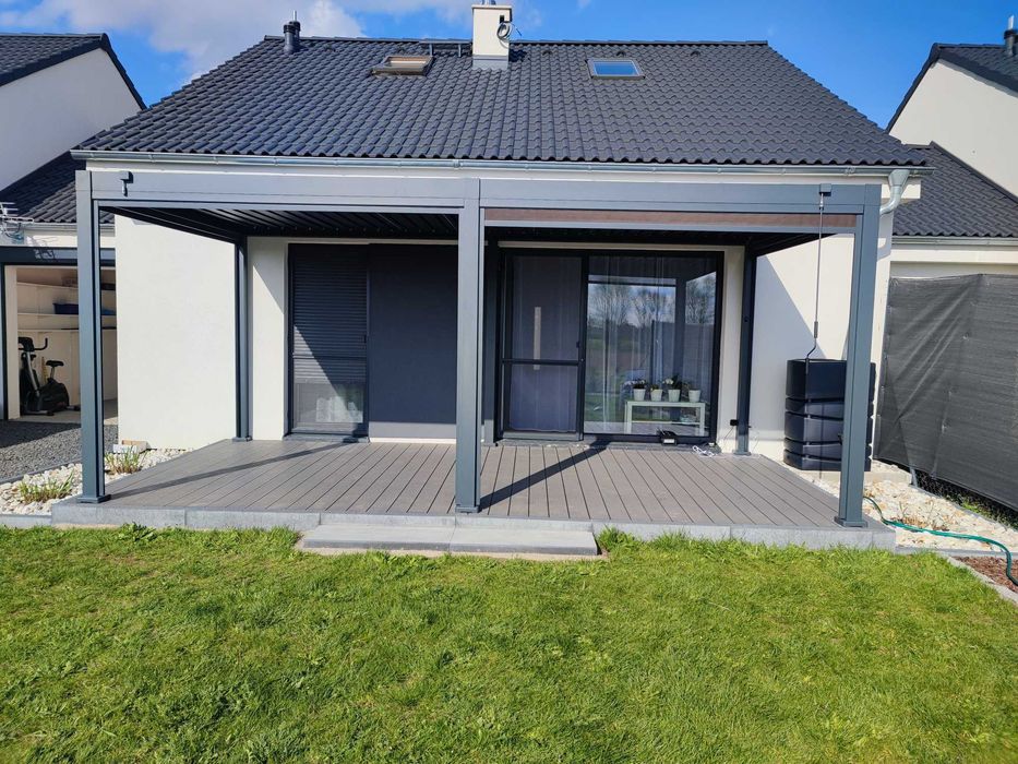 Pergola Ogrodowa Aluminiowa 3x6 Zadaszenie Tarasu Lamele