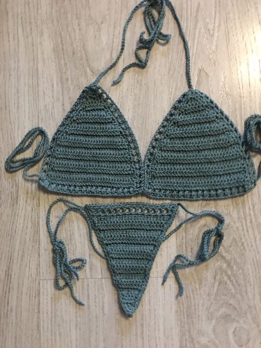 Top szydełko Strój plażowy bikini hand made