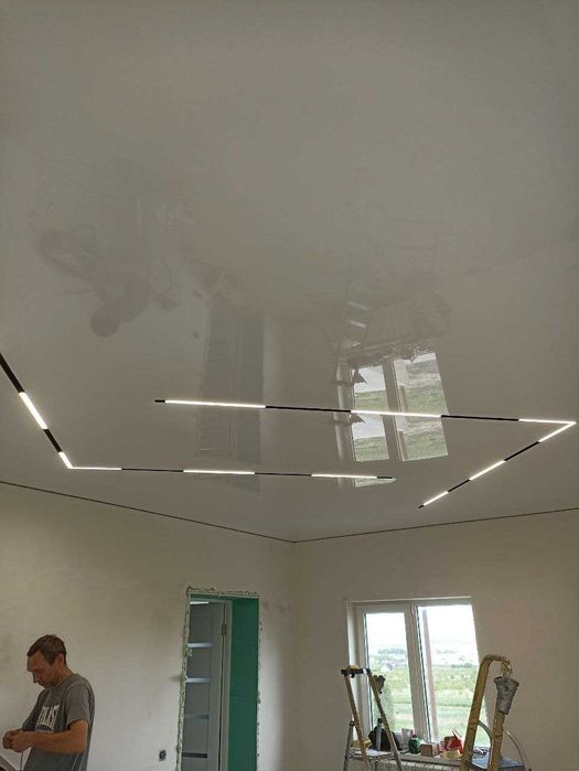 КЛЕВАНЬ! Глянцеві | білі матові натяжні стелі | натяжна стеля потолок